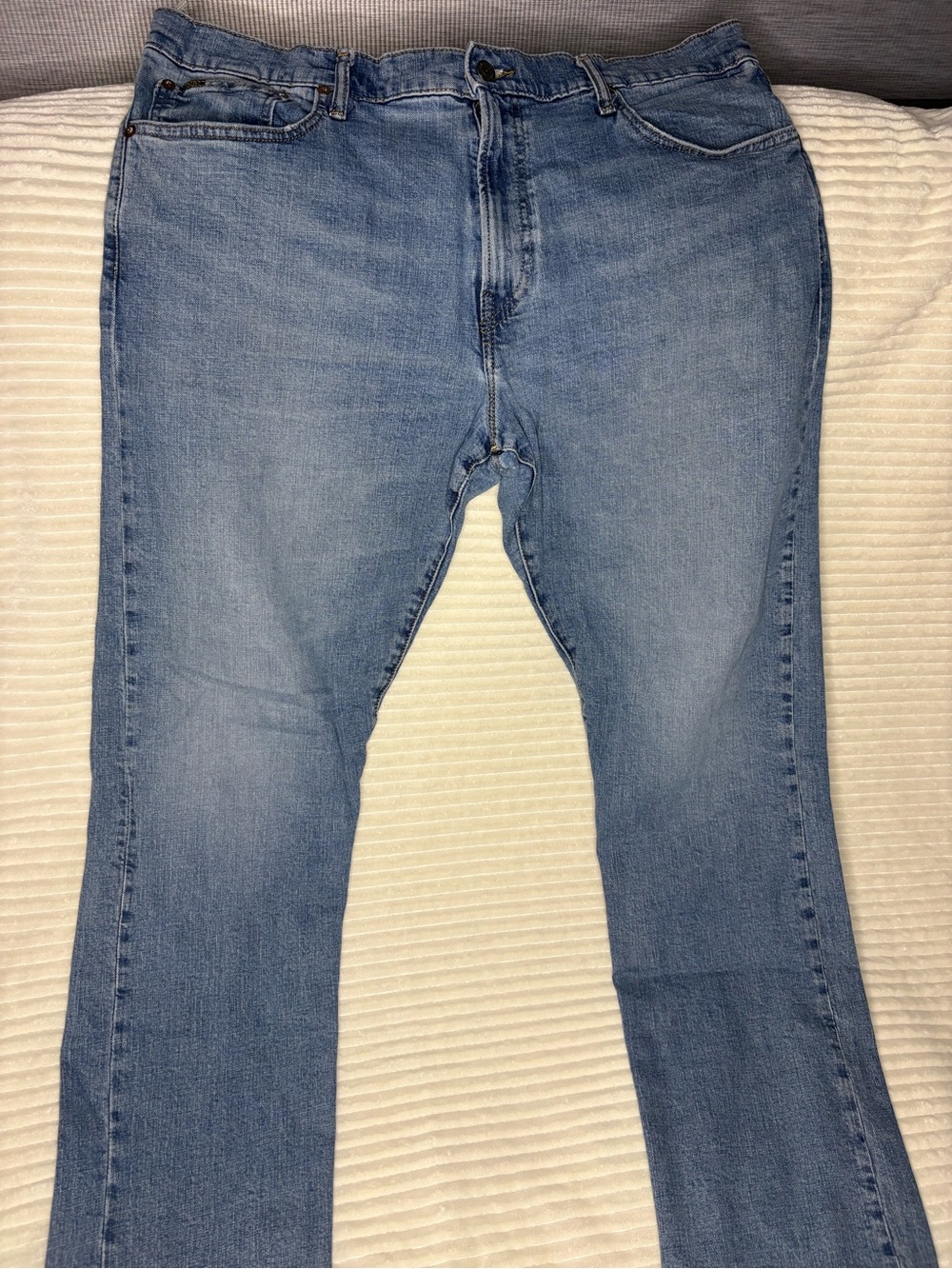 Polo Ralph Lauren Hampton Relaxed Straight Jeans Mens 38x34 Blue Denim Wash
